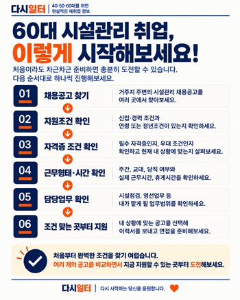 60대 시설관리 취업