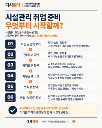 50대 시설관리 취업